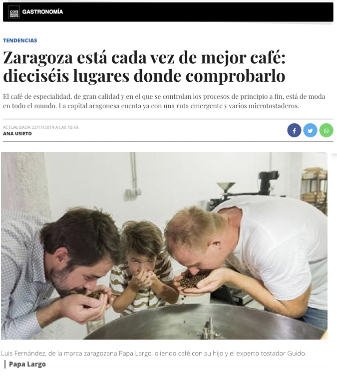 Café de Especialidad en Zaragoza Mi HABITACION favorita. Papa Largo Café