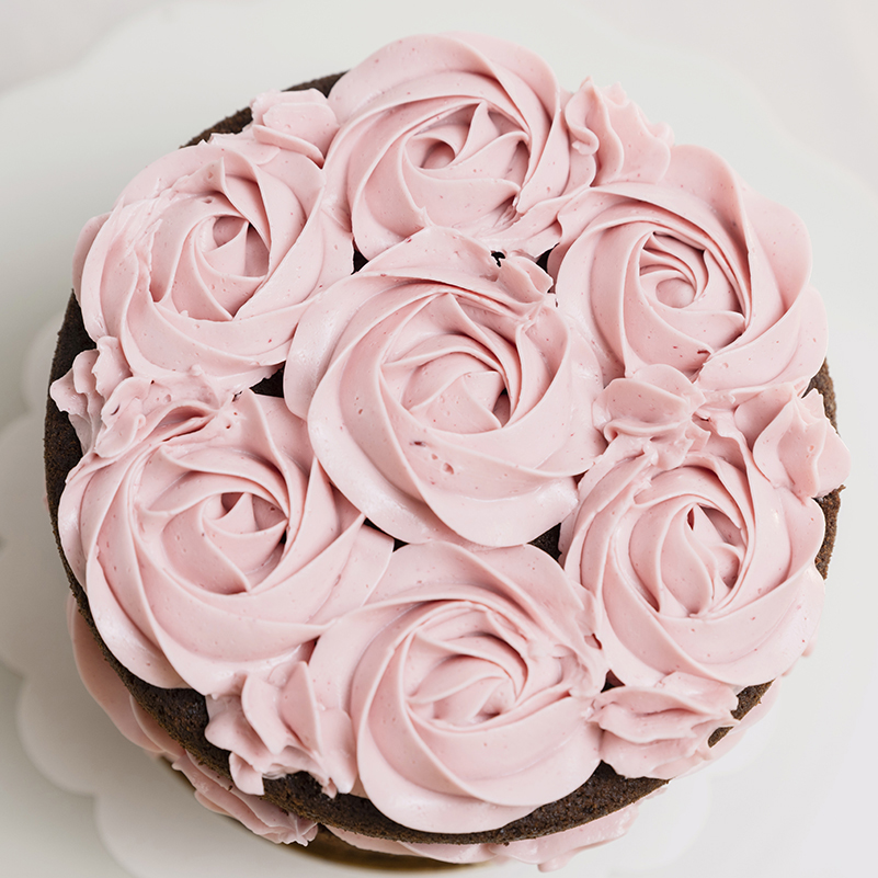 tarta decorada rosas