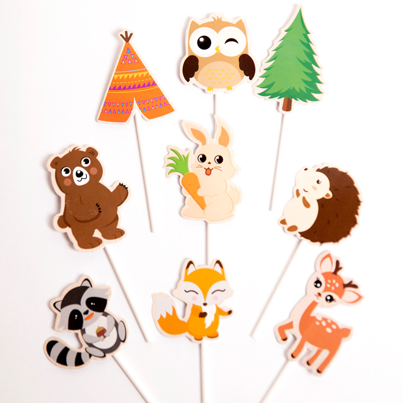 tarta animales del bosque sin gluten