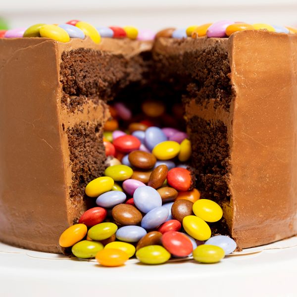 tarta piñata sin gluten