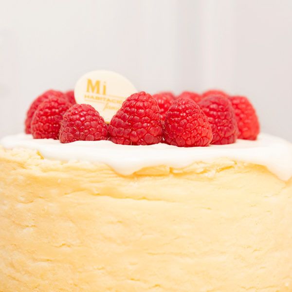 Tarta de queso con frutos rojos