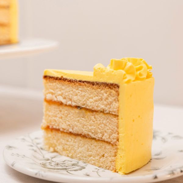 porcion tarta mango y maracuya